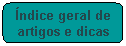�ndice geral de mat�rias
