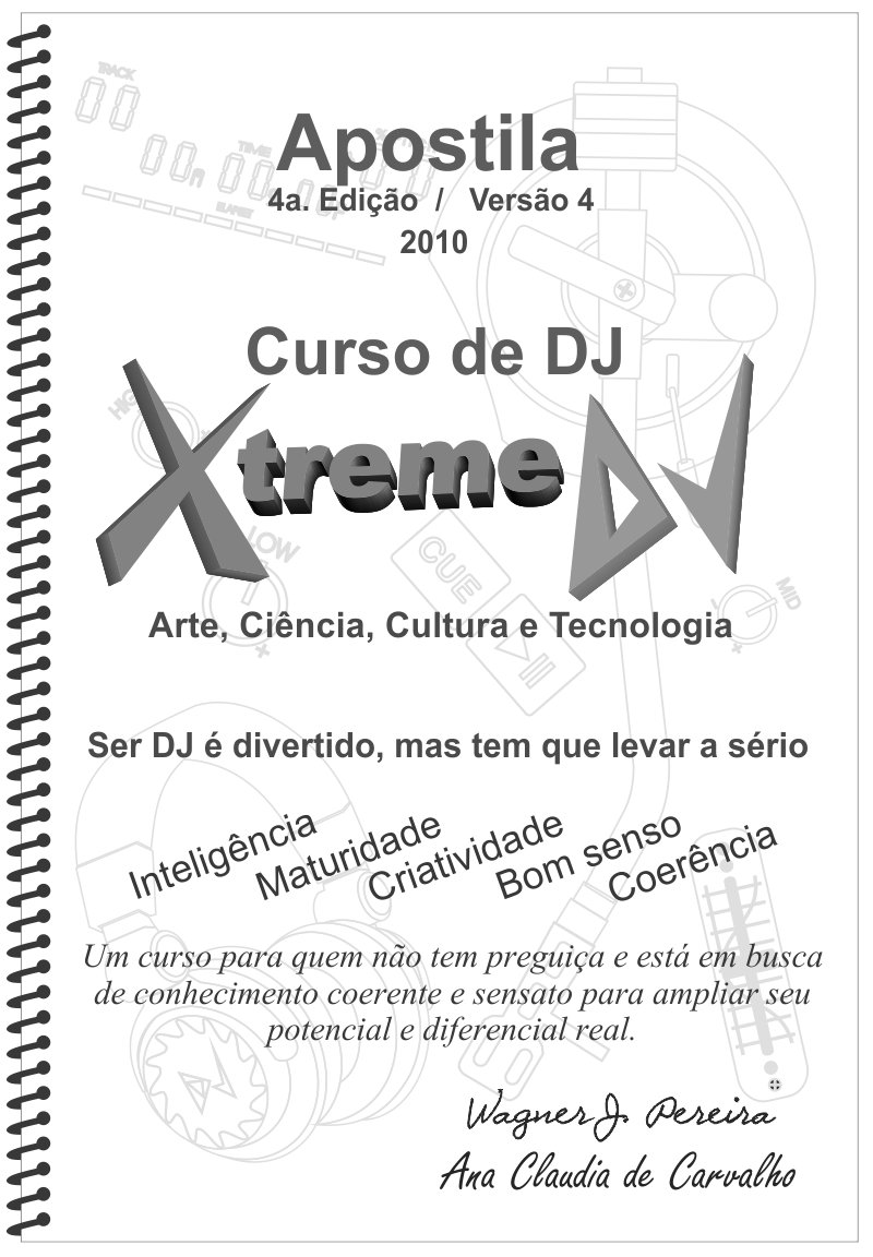 Capa da 4ª edição / Vs. 4.0 da Super apostila do curso de DJ Xtreme