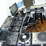 Panorâmica do lado esquerdo do estúdio Xtreme DJ