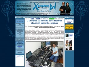 4a versão do site Xtreme DJ – 2011 - 1o site para DJs do Brasil
