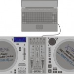 Combinações de controles conceituais para DJs