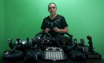 Minha coleção de joysticks / controles para simuladores Minha coleção de joysticks / controles para simuladores de voo e de corridas automobilísticas.